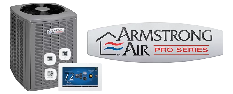 Armstrong Air Logo and Air Conditioning Units